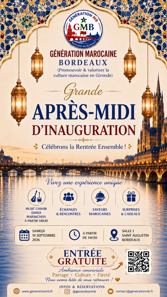 Affiche Grande Après-Midi d'Inauguration GMB — Samedi 19 Septembre 2026