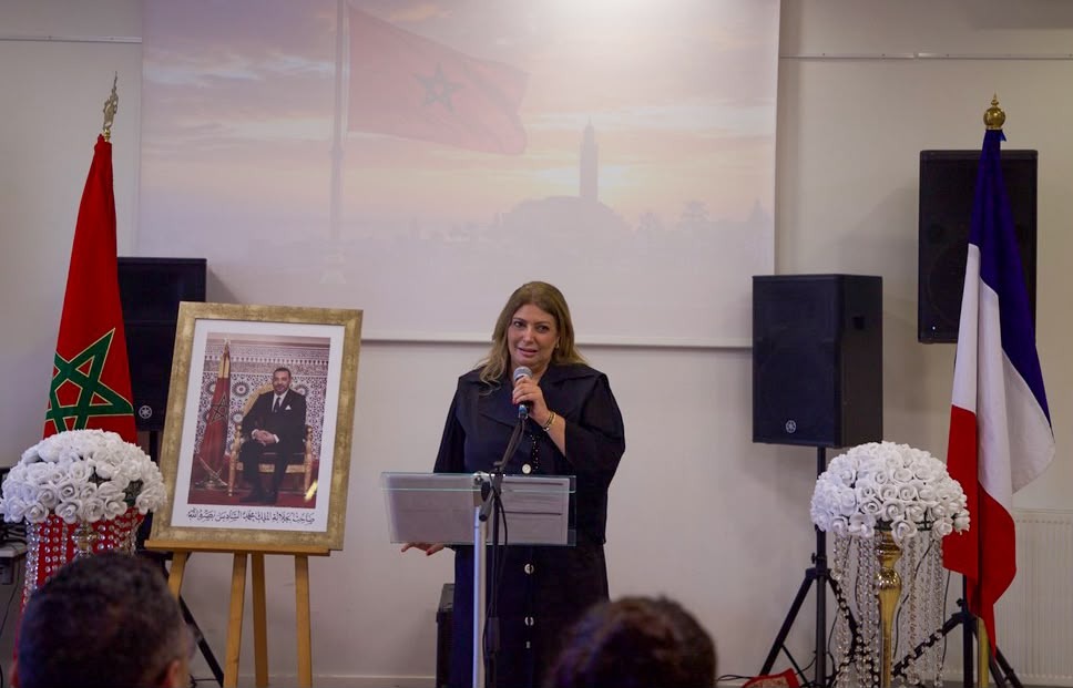 Madame la Consule Générale du Maroc à Bordeaux lors de son discours inaugural
